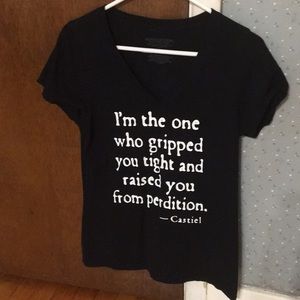 Supernatural Castiel Vneck shirt